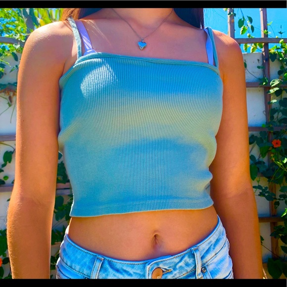 Olive green tank top - Picture 1 of 2